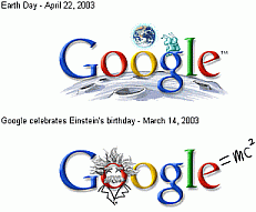 Google's logos commemorating holidays and special events
